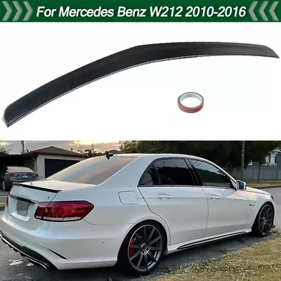 Trunk Spoiler Wing Lip Carbon Fiber Look For Mercedes W212 E63 AMG Sedan 2010-16 • $71.99