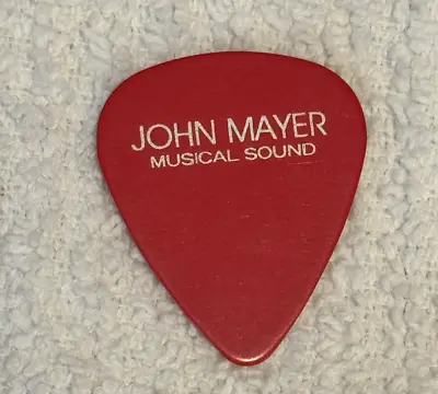 John Mayer Guitar Pick Red Musical Sound Concert Plectrum • $99.99
