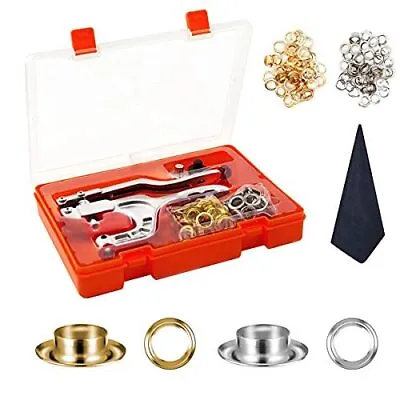 Grommet Tool Kit Metal Eyelet Button With Hand Pressure Pliers Great For Sh... • $33.82
