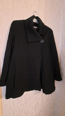 £20 • Buy Sahara  Embossed Black Swing  Coat Size S