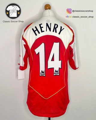£124.99 • Buy Arsenal HENRY #14 2004/05 Home Shirt Large / L
