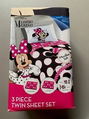 Disney Minnie Mouse 3 Piece Twin Sheet Set • $19.99