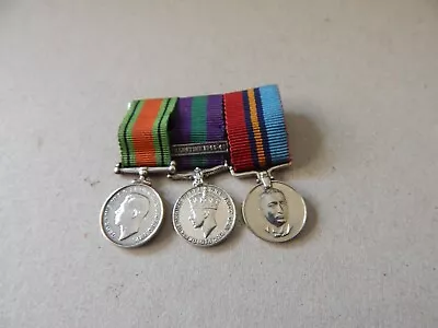 Rhodesian Miniature Medal Group Palestine Bar Rhodesia General Service TA • £50