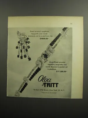 1952 Olga Tritt Clip And Bracelet Advertisement • $19.99