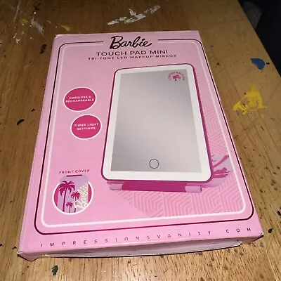 Impressions Barbie Touch Pad Mini Tri Tone Makeup Mirror New In Box • $20