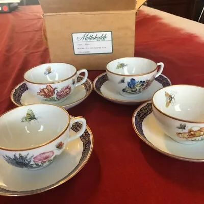 New Mottahedeh  Merian  Cup+Saucer Set (4 Individual Patterns) - New In Box • $178