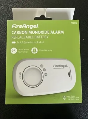 FireAngel FA3313 Carbon Monoxide Alarm Replaceable Battery Carbon Monoxide Alarm • £13.99