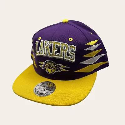 LA Lakers Snapback Cap Hardwood Classics Los Angeles NBA Basketball Purple • £13.99