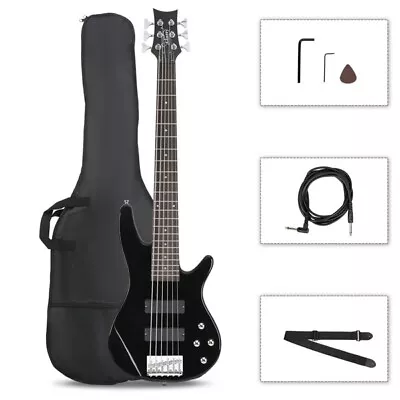 Full Size GIB 6 String H-H Pickup Electric Bass Guitar • $139.75