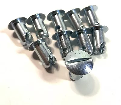 QTY-10 Dzus 1/4 Quarter Turn Button Head Steel Panel Fasteners 7/16 X 5/8 Reach • $19.50