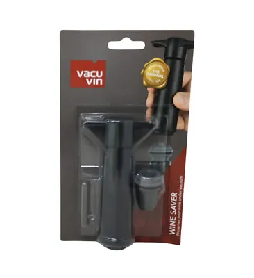 $11.99 • Buy Vacu Vin Wine Saver Pump With 1 Stopper, Black