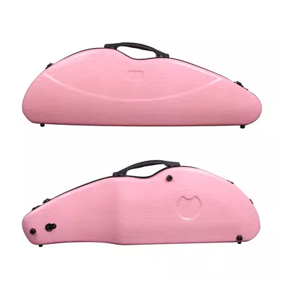 Pink Violin Case 4/4 Strong Light Carbon Fiber Durable Handle Back Straps • $126.90