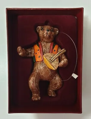 🐻Villeroy And Boch Bear With Mandolin Hanging Xmas Decoration  • $29.36