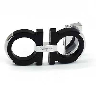 Salvatore Ferragamo Men's Alloy Belt Buckle For 34-35mm Belt  Black With Silver • $38