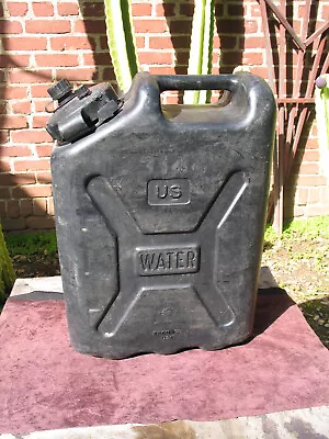 US Military BLACK 5 Gallon Portable Water Jerry Can Bronson USA Field Used • $65