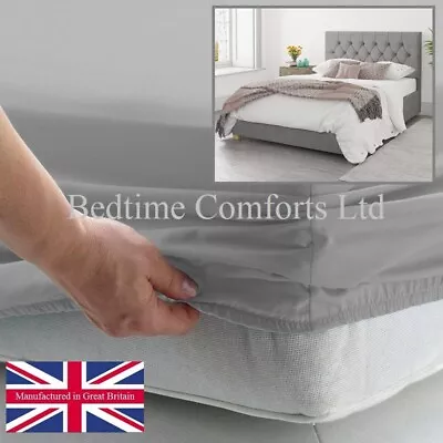 EURO DOUBLE SIZE (55 X 78 ) 140cm X 200cm FITTED Sheet (23 Colours)  • £14.99