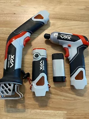 Black & Decker - VPX 7V Drill Driver/Reciprocating Saw/Flashlight/Charger • $30