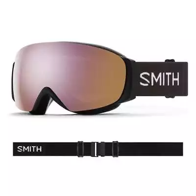 2024 Smith I/O Mag S Goggle-Black W/ CP Everyday Rose Gold Mirror + CP Storm • $223.99