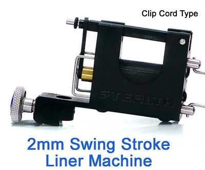 STEALTHLITE Liner 2.0 Mm Stroke Rotary Tattoo Machine Gun Motor Clip Cord • $41.99