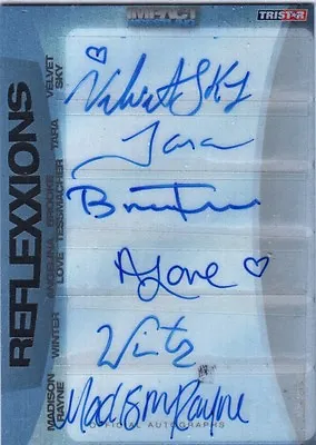 TNA Knockouts Sky Tara Love Rayne 2012 Reflexxions SIX Autograph Card SN 5 Of 25 • $149.99