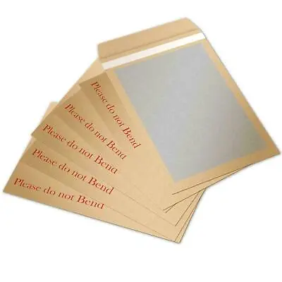 Please Do Not Bend Hard Card Board Back Backed Manilla Envelopes Brown A4 A5 • £1.89