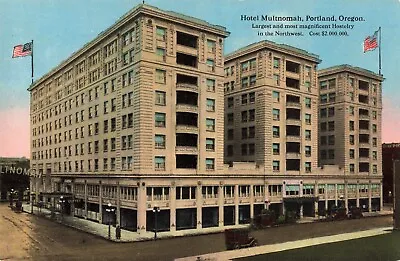 Hotel Multnomah Portland Oregon OR - Vintage Postcard • $4.99