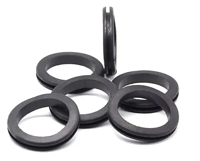 2  X 1 3/4  ID W 1/8  Groove Rubber Wire Grommets Panel Bushing For Cable & Tube • $11.91