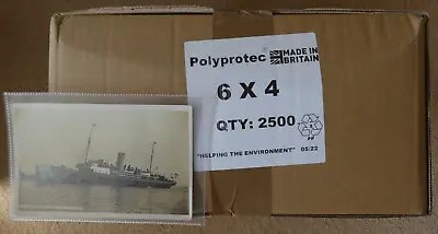 £130 • Buy 2500 Polyprotec 6  X 4  Thick Sleeves For Vintage Postcards Photographs Storage