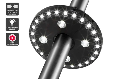 $29.99 • Buy Battery Powered Outdoor Umbrella Pole LED Light, Home Improvement, Umbrellas