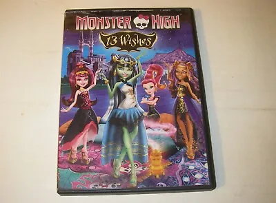 Monster High 13 Wishes Dvd Movie A3965 • $4.99