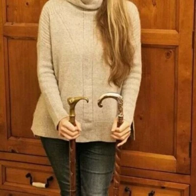 $38.69 • Buy Antique Walking Stick Set Of 2 Rare Cane-Steampunk Victorian Men & Women Handle