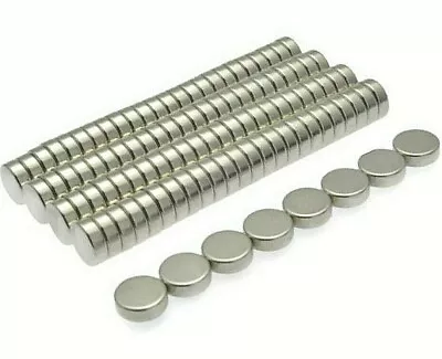 Super Strong Magnets 6mm X 2mm * Pull Force 0.5Kg * Powerful Disc Magnet Round • £5.99