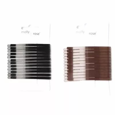 Black Brown Thick Long Metal Curved Bobby Pins Hair Grip Hair Clips Hair Slides  • £3.89