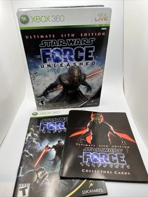 $44.97 • Buy Star Wars: The Force Unleashed Ultimate Sith Edition Xbox 360 Steelbook W/ Cards