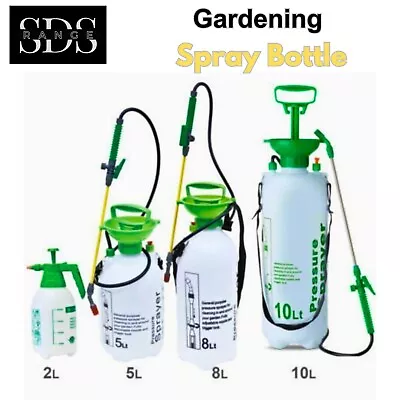 Garden High Pressure Sprayer Portable Hand Pump Weed Plant Bottle 2L5L8L10L • £7.45