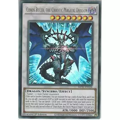 MP21-EN128 Chaos Ruler The Chaotic Magical Dragon 1st Ed Ultra Rare YuGiOh Card • £2