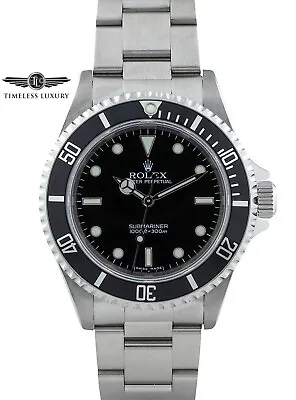 2007 Rolex Submariner 14060M Stainless Steel 40mm Mazda Logo Case Back Box&Paper • $11999