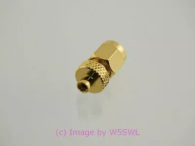 MMCX Jack To SMA Male Coax Connector Adapter Gold - By W5SWL • $4.50