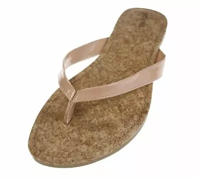 Merona Women's Leeza Cork Bed Print Slip On Flip Flops Sandals Blush • $9.99