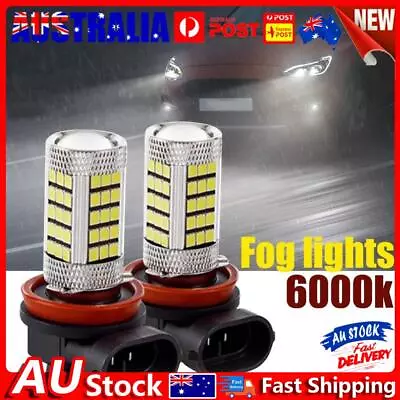 2x H8 LED Car Fog Light Bulbs 6000K 3030 SMD LED Auto Driving Fog Lamp Bulbs • $9.29