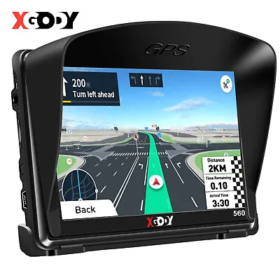 XGODY 5  Truck HVG GPS Navigation Sat Nav LGV Lorry Free Lifetime UK&Europe Maps • £40.98