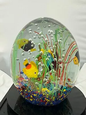 Murano Glass Fish Aquarium Egg 6  • $316