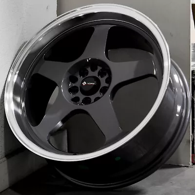 18x8 Hyper Black Wheels Vors SP1 5x105 35 (Set Of 4)  73.1 • $1029