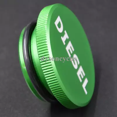 Diesel Billet Aluminum Fuel Cap Strange Magnetic Green For 2013-2018 Dodge Ram • $6.95