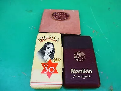 Empty Cigar Boxes  Willem 11 Peter Jackson Manikin Cigar Boxes  Vintage • $10