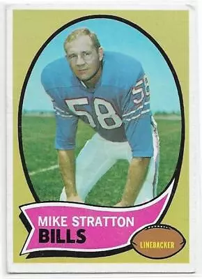 MIKE STRATTON 1970 Topps Football Card #252 Buffalo Bills EX/EX+ • $2.50