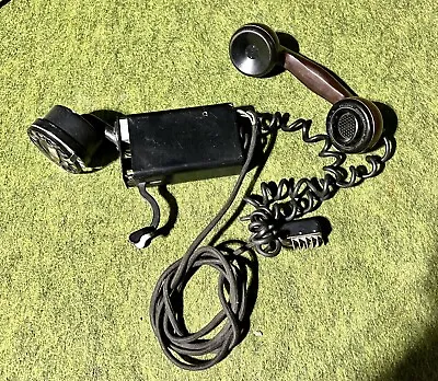 Vintage Western Electric Space Saver Black Rotary Wall Phone! • $50