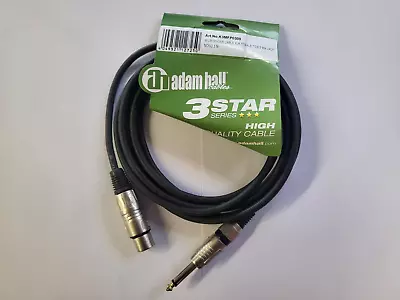 Adam Hall Microphone Cable XLR Female To 6.3mm Jack Mono 3M • £5.99