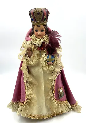 Vintage Infant Of Prague Statue Chalkware Columbia Globus Cruciger Italy 13  • $179.20