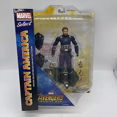 Marvel Select Infinity War MCU Captain America Collectors Figure NEW • £34.99